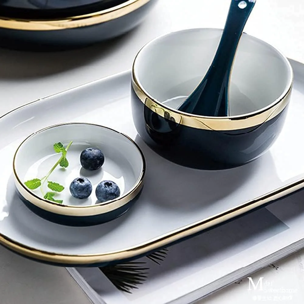 سرویس ظروف غذاخوری چینی، ست بشقاب و کاسه، سرویس ظروف غذاخوری با جوهر رنگی، ست بشقاب و کاسه سرامیکی کلاسیک اروپایی، سرویس ظروف غذاخوری مدرن و خلاقانه، با روکش آبکاری شده سرویس ظروف غذاخوری چینی، ست بشقاب و کاسه، سرویس ظروف غذاخوری با جوهر رنگی، ست بشقاب و کاسه سرامیکی کلاسیک اروپایی، سرویس ظروف غذاخوری مدرن و خلاقانه، با روکش آبکاری شده