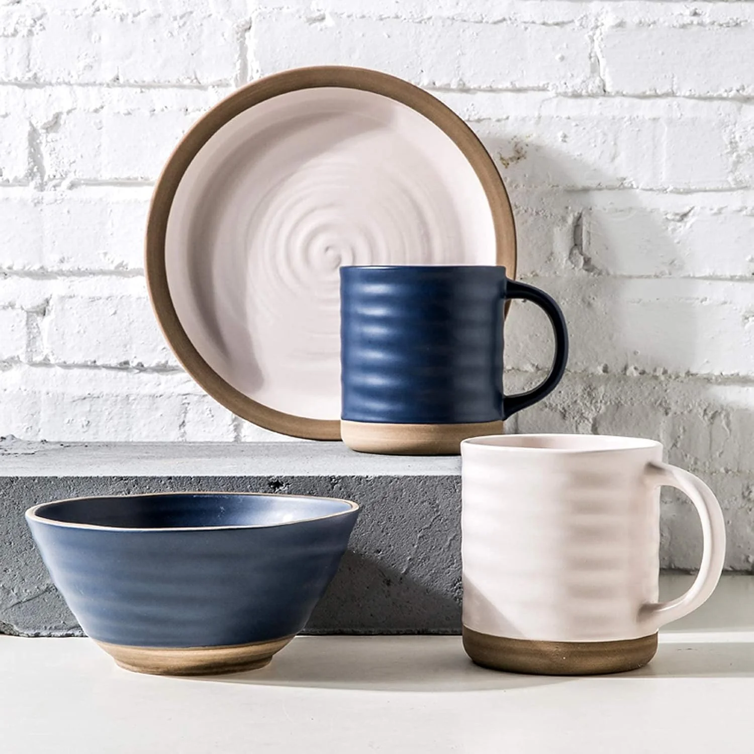 سرویس غذاخوری، سرویس ظروف چینی، ست ترکیبی 20 تکه ظروف سرامیکی دو رنگ مناسب هدیه عروسی | 6 کاسه غلات و 8 بشقاب استیک به همراه 6 ماگ سرویس غذاخوری، سرویس ظروف چینی، ست ترکیبی 20 تکه ظروف سرامیکی دو رنگ مناسب هدیه عروسی | 6 کاسه غلات و 8 بشقاب استیک به همراه 6 ماگ