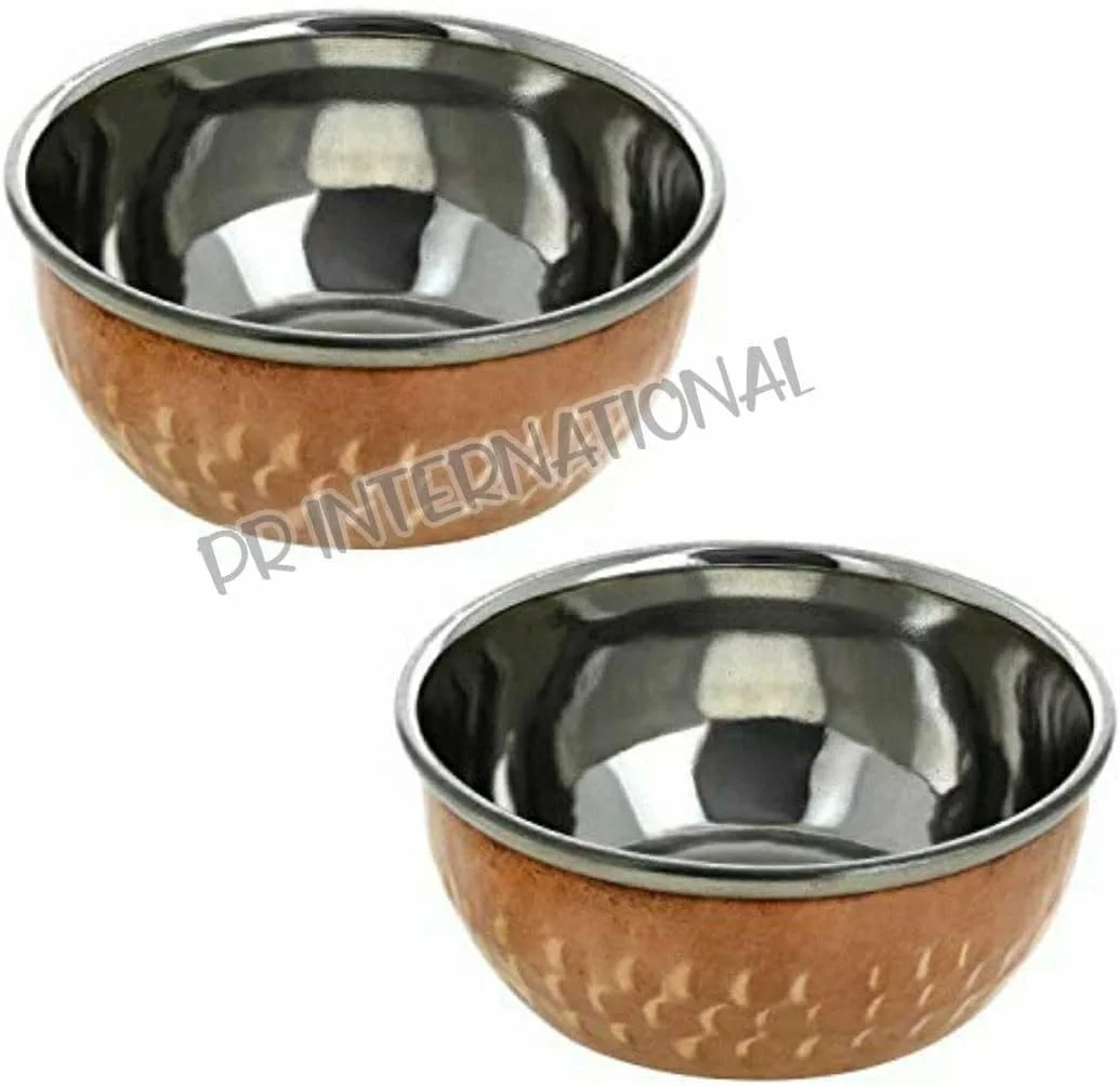 PR INTERNATIONAL سرویس ظروف مسی سنتی شامل بشقاب تالی، کاسه، چنگال، قاشق شیشه ای و قاشق سرو، قطر 13 اینچ، ست تالی ظروف مسی استیل ضد زنگ PR INTERNATIONAL سرویس ظروف مسی سنتی شامل بشقاب تالی، کاسه، چنگال، قاشق شیشه ای و قاشق سرو، قطر 13 اینچ، ست تالی ظروف مسی استیل ضد زنگ