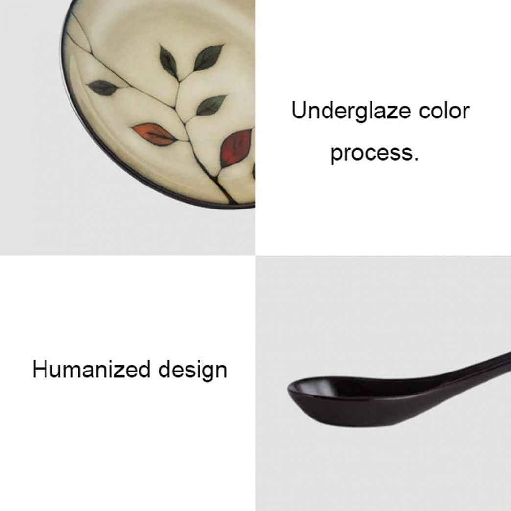 ست ظروف سفالی شام، ظروف غذاخوری طرح برگ قدیمی، ست ظروف چینی 18 تکه شامل بشقاب و کاسه ست ظروف سفالی شام، ظروف غذاخوری طرح برگ قدیمی، ست ظروف چینی 18 تکه شامل بشقاب و کاسه