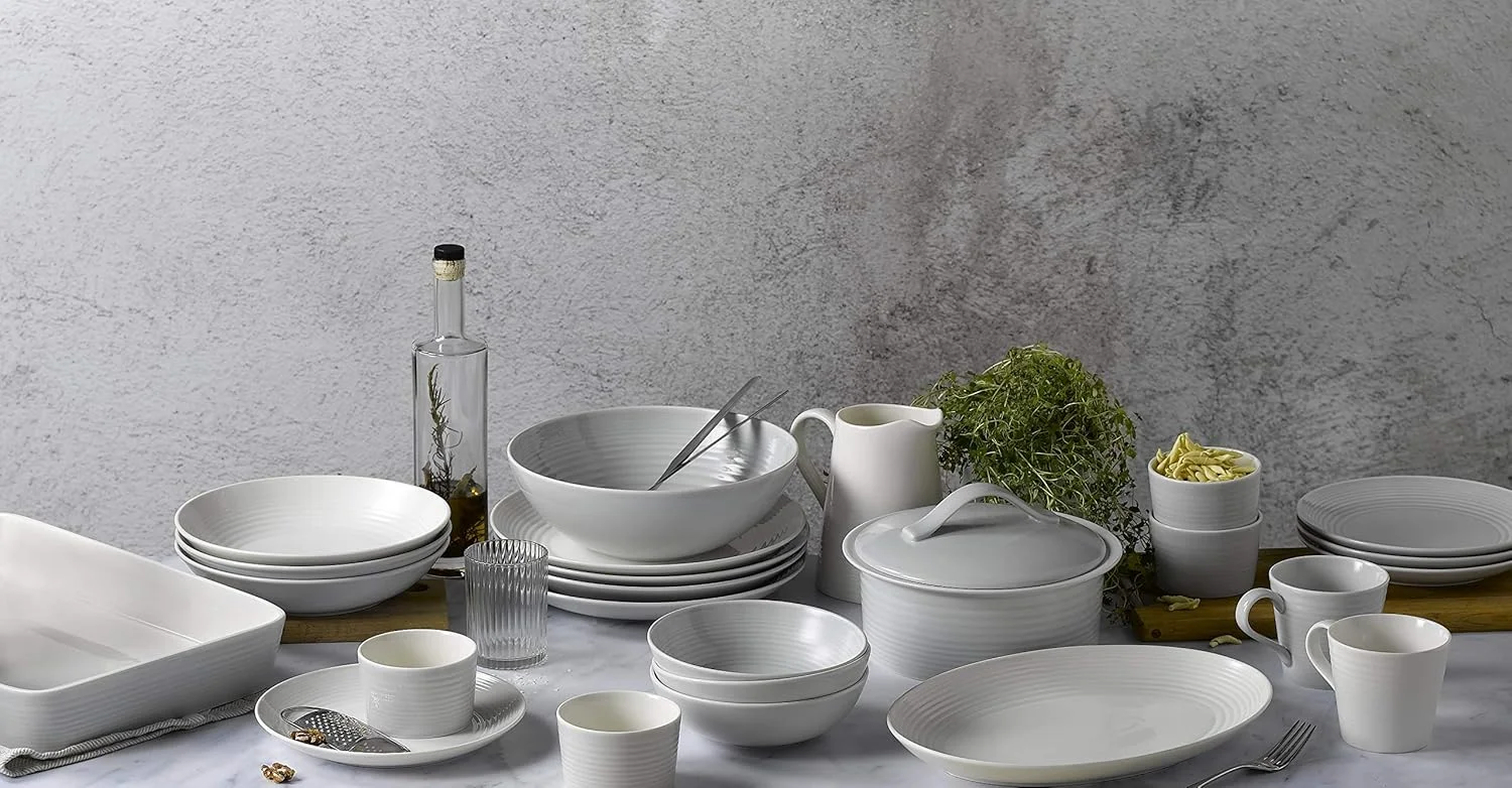 سرویس غذاخوری 12 پارچه رویال داﻟﺘون گوردون رمزی مدل Maze 1054416، خاکستری روشن، سفالی