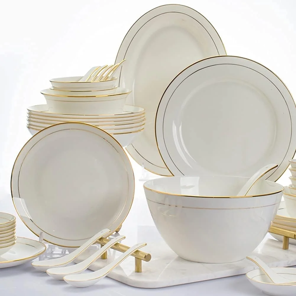 ست ظروف غذاخوری ویژه رستورانی، ست مهمانی 32/58 پارچه، ست ظروف غذاخوری سرامیکی، ظروف چینی استخوانی، بشقاب و ظروف سرامیکی ترکیبی، 58 تکه، 32 تکه ست ظروف غذاخوری ویژه رستورانی، ست مهمانی 32/58 پارچه، ست ظروف غذاخوری سرامیکی، ظروف چینی استخوانی، بشقاب و ظروف سرامیکی ترکیبی، 58 تکه، 32 تکه