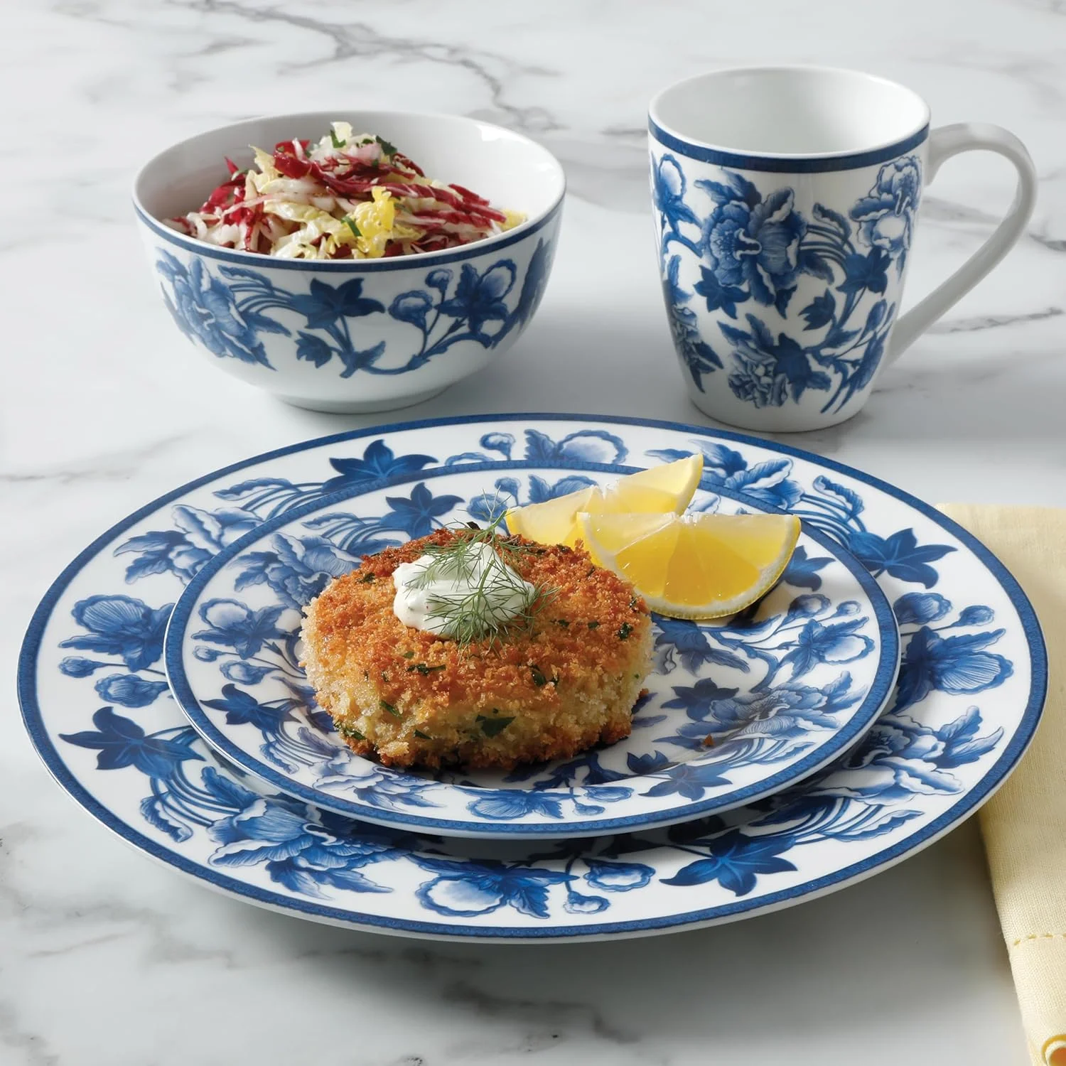 ست ظروف غذاخوری 16 پارچه استون ور آبی وینتیج گودیل مارتا استوارت ست ظروف غذاخوری 16 پارچه استون ور آبی وینتیج گودیل مارتا استوارت