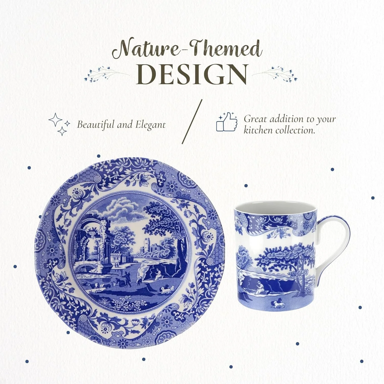 سرویس غذاخوری ۱۲ پارچه اسپود مدل Blue Italian - بشقاب و لیوان سفالی با طرح های مناظر روستایی ایتالیایی - سرویس ظروف غذاخوری قابل استفاده در مایکروویو برای ۴ نفر - سرویس غذاخوری قابل شستشو در ماشین ظرفشویی و استفاده در فر سرویس غذاخوری ۱۲ پارچه اسپود مدل Blue Italian - بشقاب و لیوان سفالی با طرح های مناظر روستایی ایتالیایی - سرویس ظروف غذاخوری قابل استفاده در مایکروویو برای ۴ نفر - سرویس غذاخوری قابل شستشو در ماشین ظرفشویی و استفاده در فر