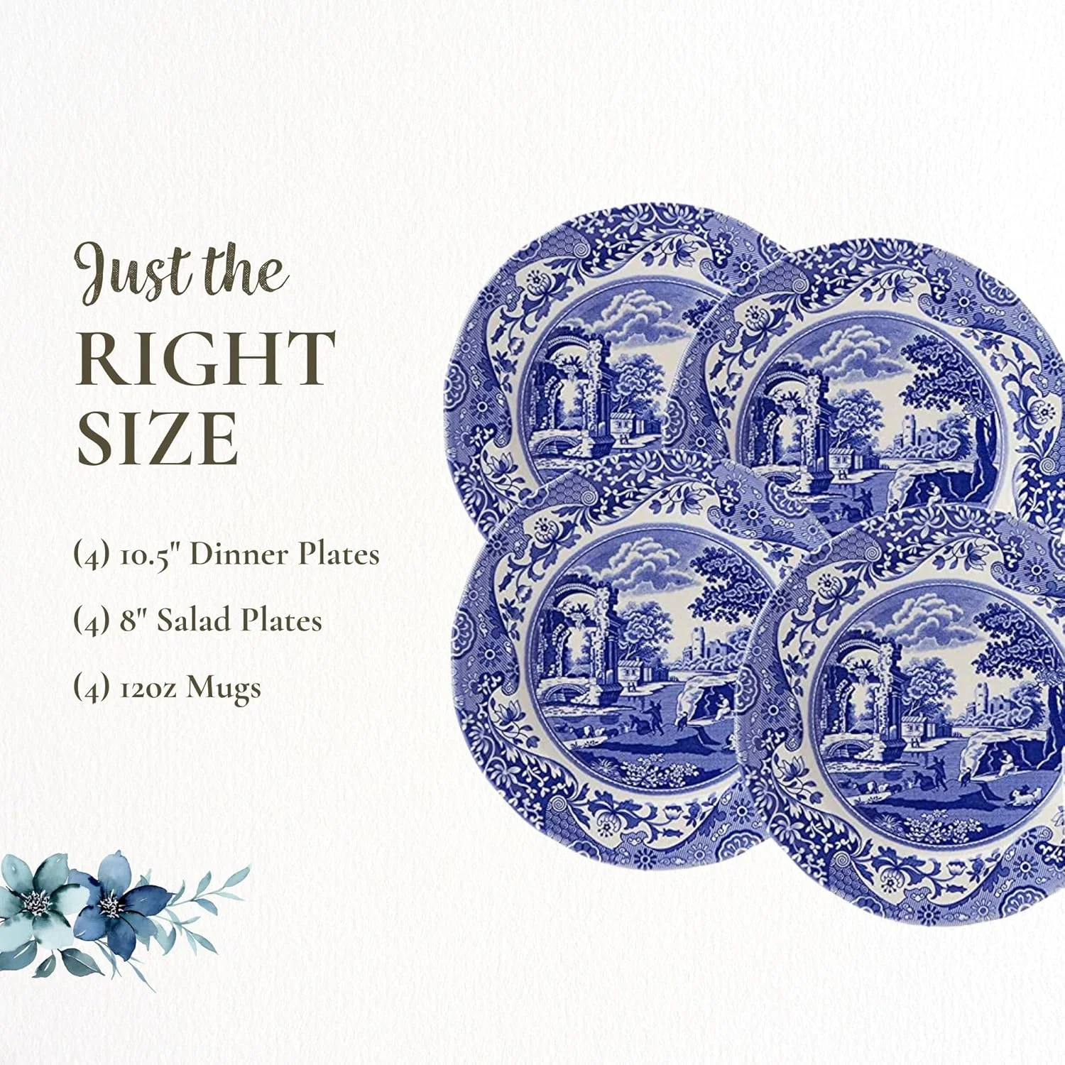 سرویس غذاخوری ۱۲ پارچه اسپود مدل Blue Italian - بشقاب و لیوان سفالی با طرح های مناظر روستایی ایتالیایی - سرویس ظروف غذاخوری قابل استفاده در مایکروویو برای ۴ نفر - سرویس غذاخوری قابل شستشو در ماشین ظرفشویی و استفاده در فر سرویس غذاخوری ۱۲ پارچه اسپود مدل Blue Italian - بشقاب و لیوان سفالی با طرح های مناظر روستایی ایتالیایی - سرویس ظروف غذاخوری قابل استفاده در مایکروویو برای ۴ نفر - سرویس غذاخوری قابل شستشو در ماشین ظرفشویی و استفاده در فر