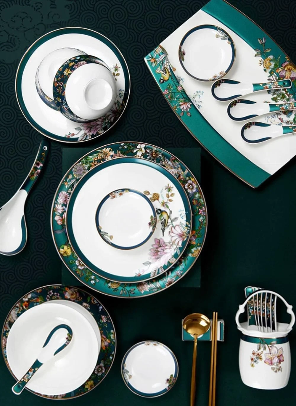 سرویس ظروف چینی میناکاری 60 پارچه، ظروف تخت چینی Jingdezhen، سرویس غذاخوری، کاسه، بشقاب، آثار هنری دست ساز، سرامیک، ست کاسه های چینی، هدیه سرویس ظروف چینی میناکاری 60 پارچه، ظروف تخت چینی Jingdezhen، سرویس غذاخوری، کاسه، بشقاب، آثار هنری دست ساز، سرامیک، ست کاسه های چینی، هدیه