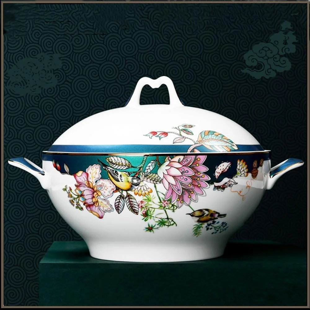 سرویس ظروف چینی میناکاری 60 پارچه، ظروف تخت چینی Jingdezhen، سرویس غذاخوری، کاسه، بشقاب، آثار هنری دست ساز، سرامیک، ست کاسه های چینی، هدیه سرویس ظروف چینی میناکاری 60 پارچه، ظروف تخت چینی Jingdezhen، سرویس غذاخوری، کاسه، بشقاب، آثار هنری دست ساز، سرامیک، ست کاسه های چینی، هدیه