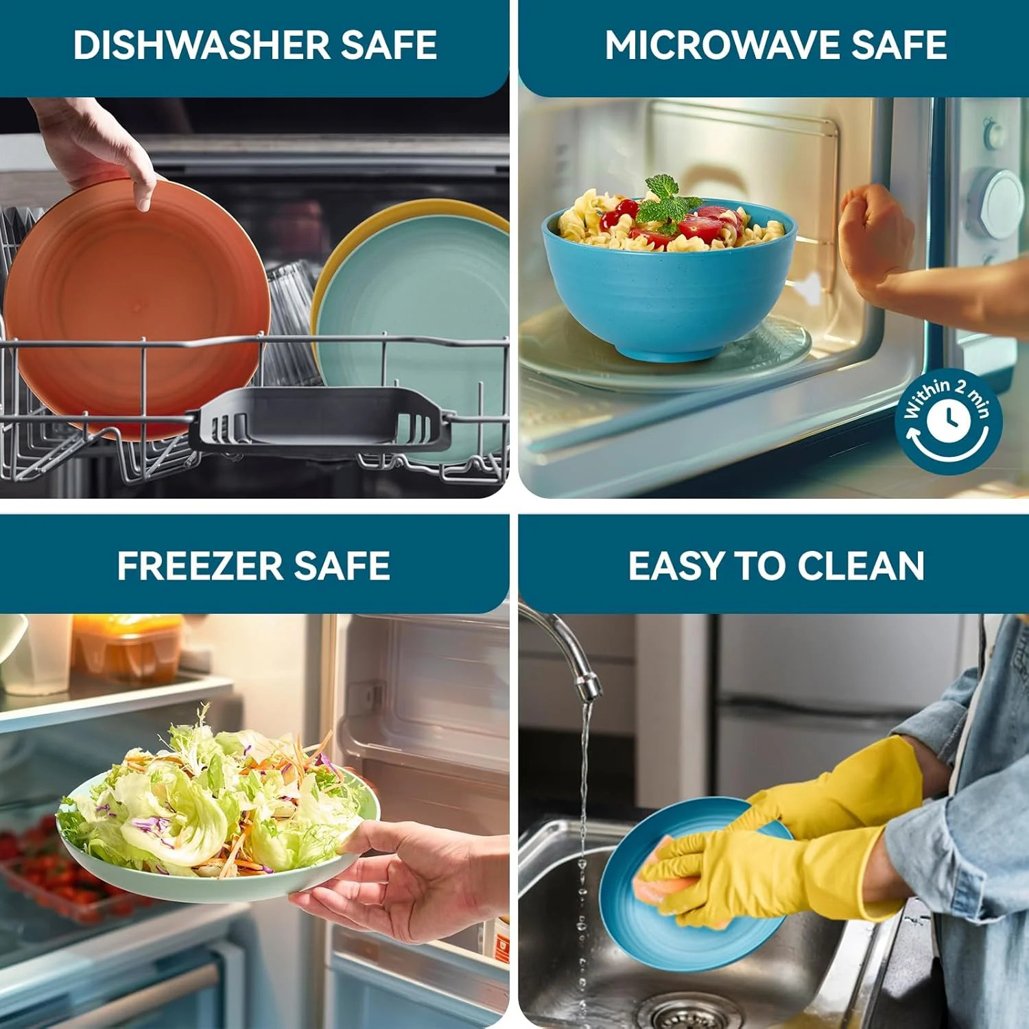 ست ظروف غذاخوری 16 تکه از جنس کاه گندم - ظروف نشکن و قابل استفاده مجدد شامل بشقاب غذاخوری، بشقاب دسر، کاسه غلات، لیوان نوشیدنی، ظرف سس، قابل استفاده در مایکروویو و ماشین ظرفشویی مناسب برای آشپزخانه ست ظروف غذاخوری 16 تکه از جنس کاه گندم - ظروف نشکن و قابل استفاده مجدد شامل بشقاب غذاخوری، بشقاب دسر، کاسه غلات، لیوان نوشیدنی، ظرف سس، قابل استفاده در مایکروویو و ماشین ظرفشویی مناسب برای آشپزخانه