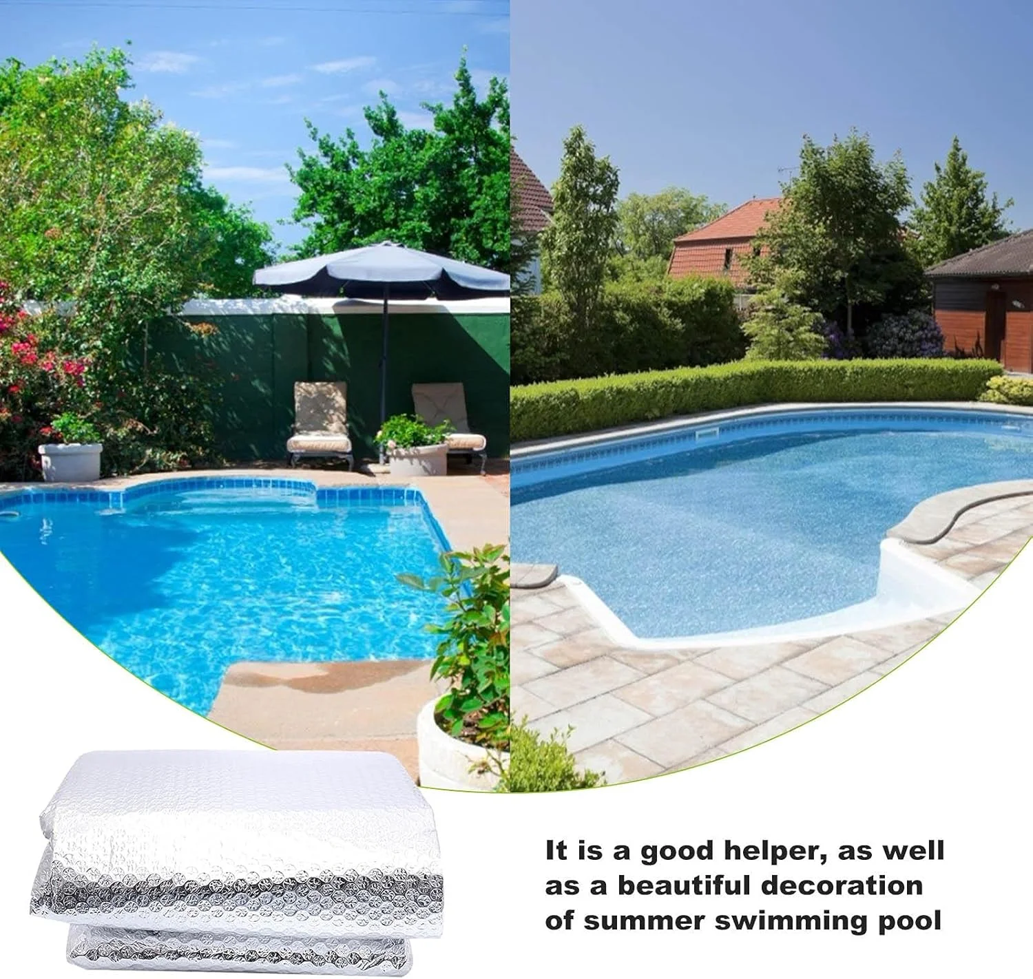 محافظ حرارتی استخر شنا، عایق حرارتی، فیلم استخر ضد گرد و غبار - مناسب برای اکثر استخرهای شنای بادی سرپوشیده و روباز