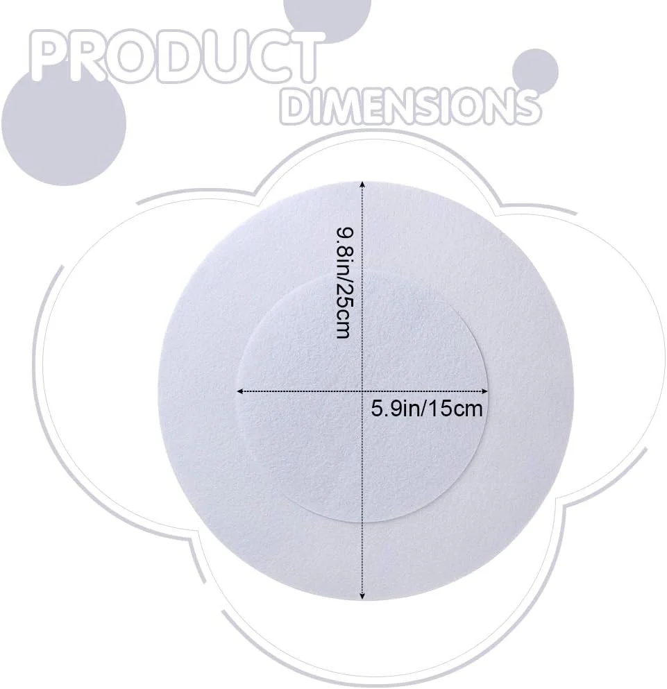 محافظ های بشقاب نمدی نرم YQL، مجموعه 30 عددی در 2 اندازه مختلف، جداکننده های بشقاب برای نگهداری ظروف چینی، پد محافظ برای محافظت و چیدن ظروف آشپزی شما