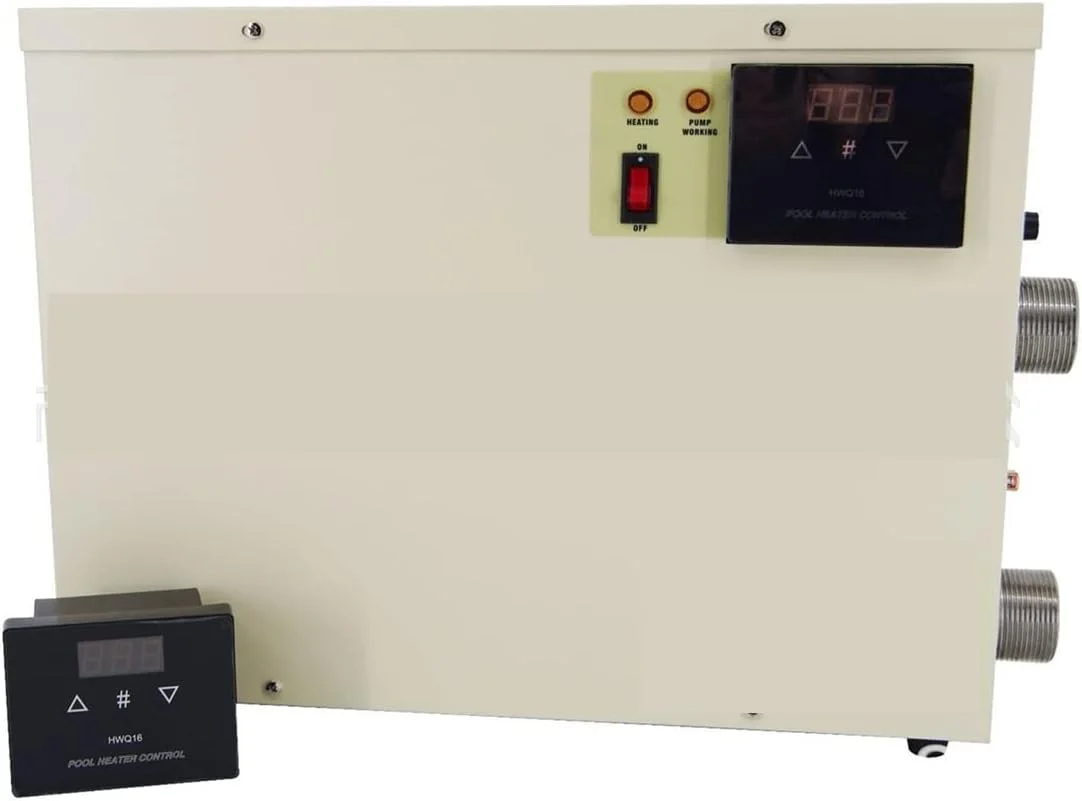 گرمکن استخر و جکوزی 11 کیلووات، ترموستات گرمایش استخر، بخاری برقی برای گرم کردن آب جکوزی، آبگرمکن و ماساژ اسپا