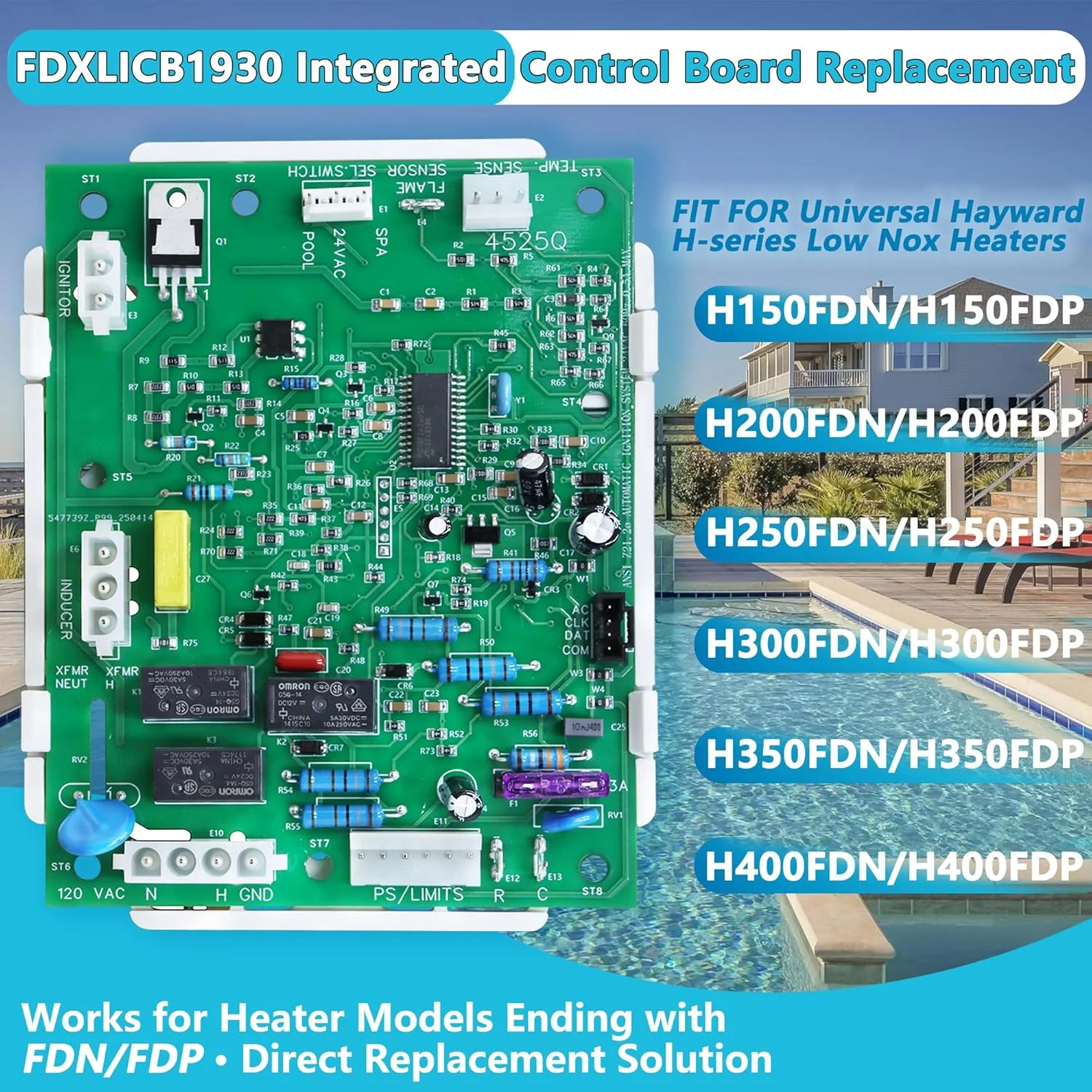 کیت تعویض برد کنترل یکپارچه FDXLICB1930 FD برای سری H هیوارد یونیورسال