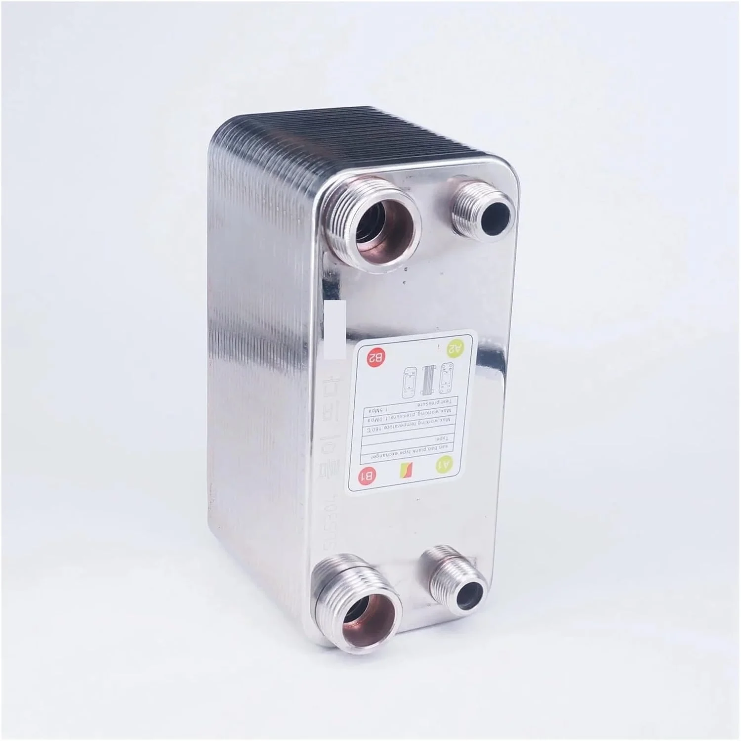 مبدل حرارتی 60 صفحه ای خنک کننده گیاه آبجو SUS 304 از جنس استنلس استیل برای خنک کردن آبجو برای گرمایش از کف، گرمایش آب مبدل حرارتی 60 صفحه ای خنک کننده گیاه آبجو SUS 304 از جنس استنلس استیل برای خنک کردن آبجو برای گرمایش از کف، گرمایش آب