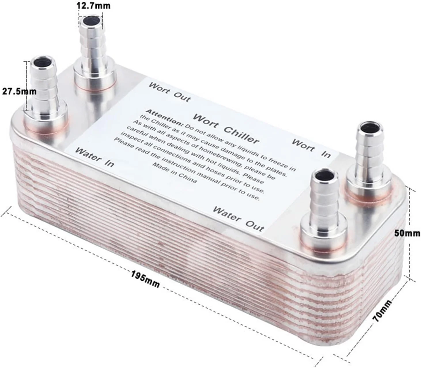 مبدل حرارتی، خنک کننده 20 صفحه ای ماءالشعیر X 1/2 "NPT شلنگ باغی، مبدل حرارتی صفحه ای از جنس استنلس استیل 304، خنک کننده های ماءالشعیر برای گرمایش از کف، گرمایش آب مبدل حرارتی، خنک کننده 20 صفحه ای ماءالشعیر X 1/2 "NPT شلنگ باغی، مبدل حرارتی صفحه ای از جنس استنلس استیل 304، خنک کننده های ماءالشعیر برای گرمایش از کف، گرمایش آب
