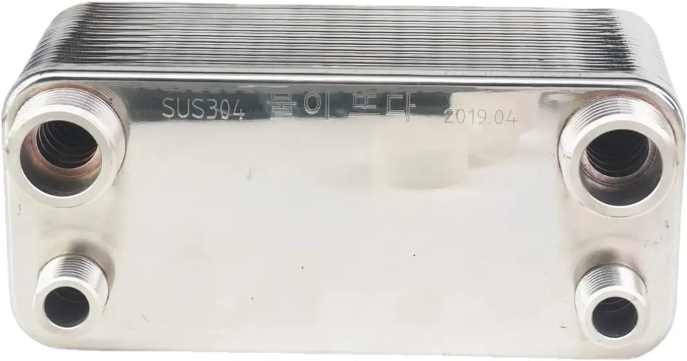 مبدل حرارتی، 24 صفحه مبدل حرارتی گیاه آبجو خنک کننده SUS 304 فولاد ضد زنگ برای خنک کردن آبجو برای گرمایش از کف، گرمایش آب