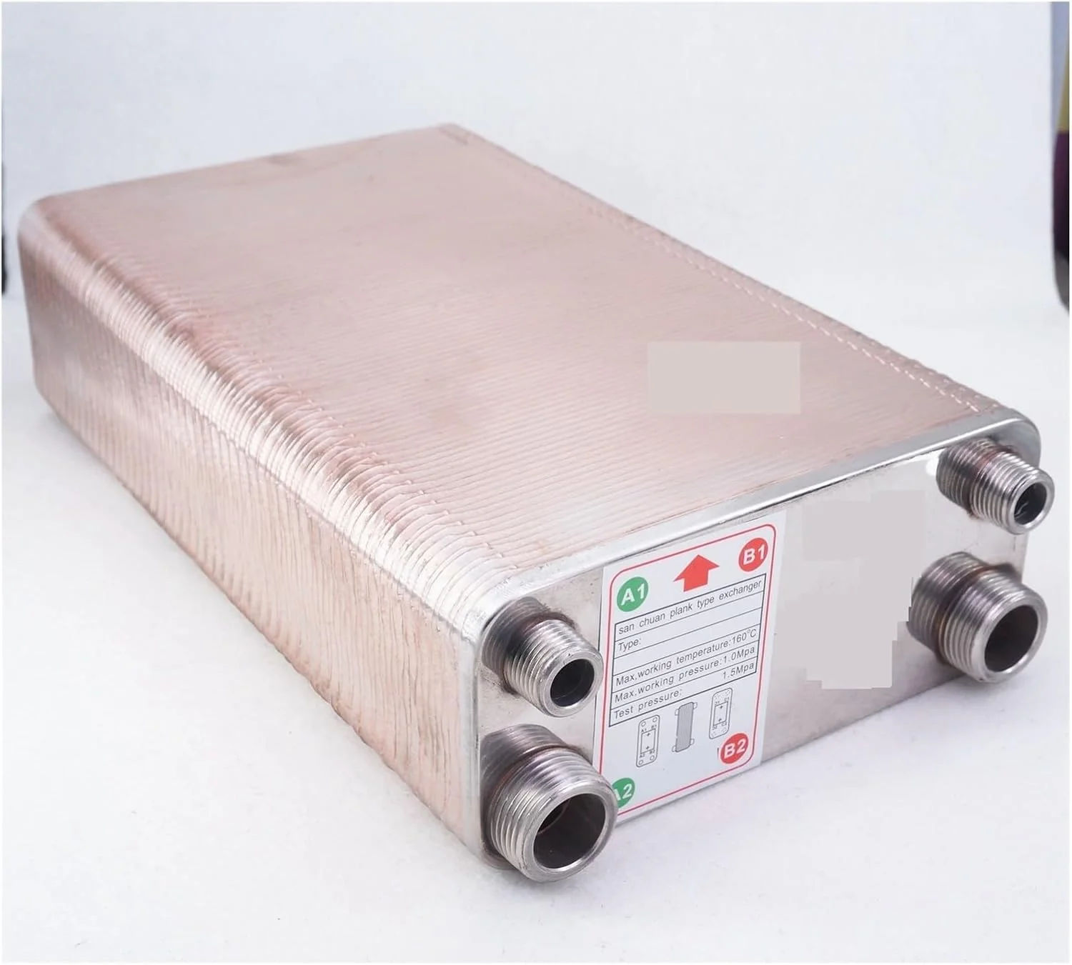مبدل حرارتی، مبدل حرارتی 150 صفحه ای خنک کننده گیاه آبجو SUS 304 فولاد ضد زنگ برای خنک کردن آبجو برای گرمایش از کف، گرمایش آب