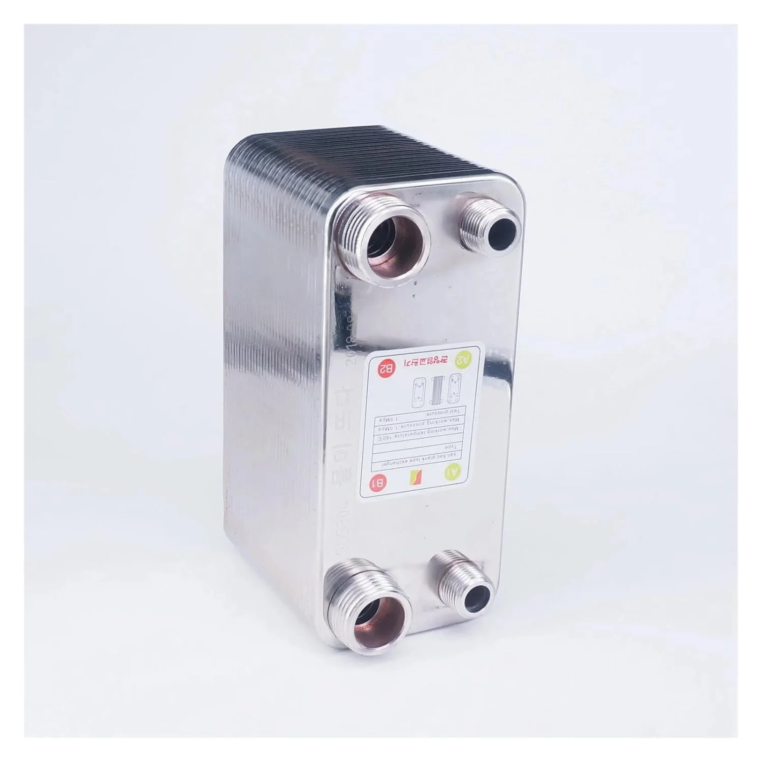 مبدل حرارتی، مبدل حرارتی 50 صفحه ای خنک کننده گیاه آبجو SUS 304 فولاد ضد زنگ برای خنک کردن آبجو برای گرمایش از کف، گرمایش آب