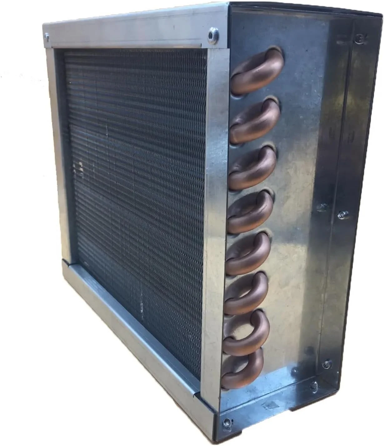 مبدل حرارتی، مبدل حرارتی لوله و پره 3HP به عنوان کندانسور برای واحد متراکم کننده خنک شونده با هوا برای اتاق سرد یا کابینت های تبرید برای گرمایش از کف، گرمایش آب