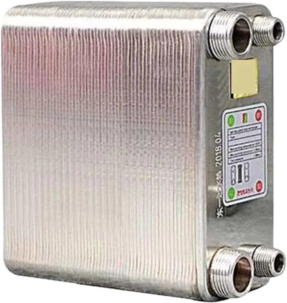 مبدل حرارتی، 80 صفحه مبدل حرارتی استیل ضد زنگ، نوع جوشی، آبگرمکن، خنک کننده، جریان شمار، خنک کننده برای گرمایش از کف، گرمایش آب (طرف متفاوت)