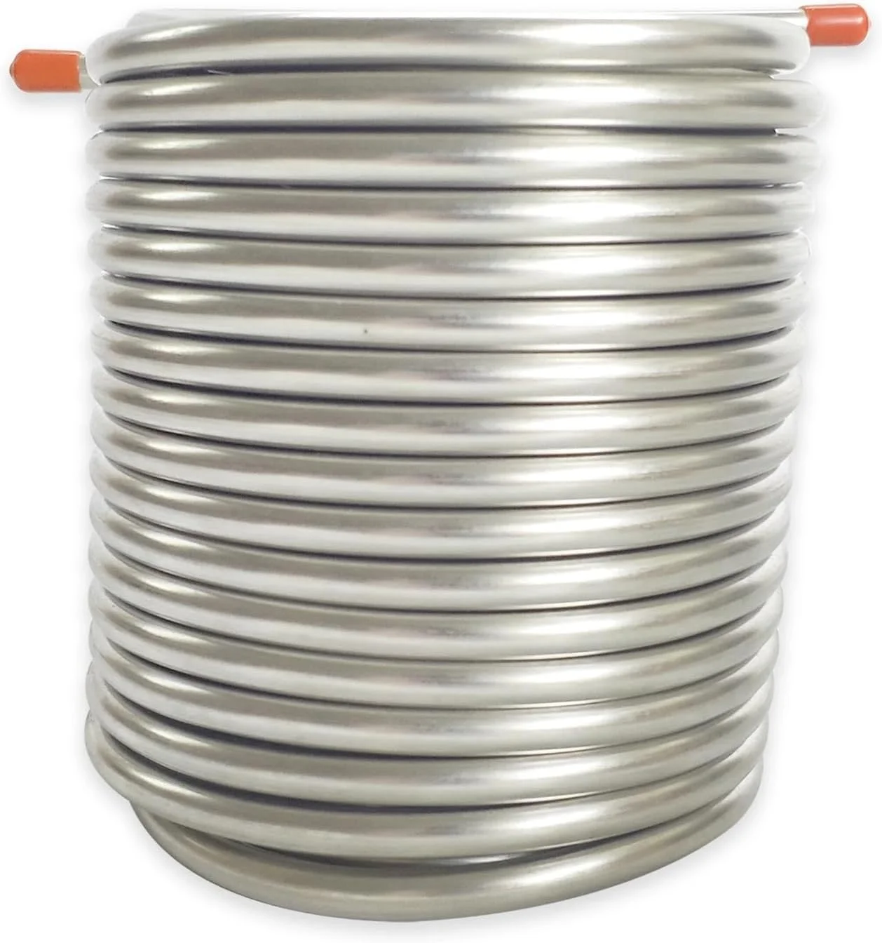 مبدل حرارتی، خنک کننده گیاه آبجو با لایه دوتایی، سیم پیچ خنک کننده به طول 14 متر، فولاد ضد زنگ درجه غذایی 304، سیم پیچ خنک کننده آبجو در انکوباتور خارجی برای گرمایش از کف، گرمایش آب