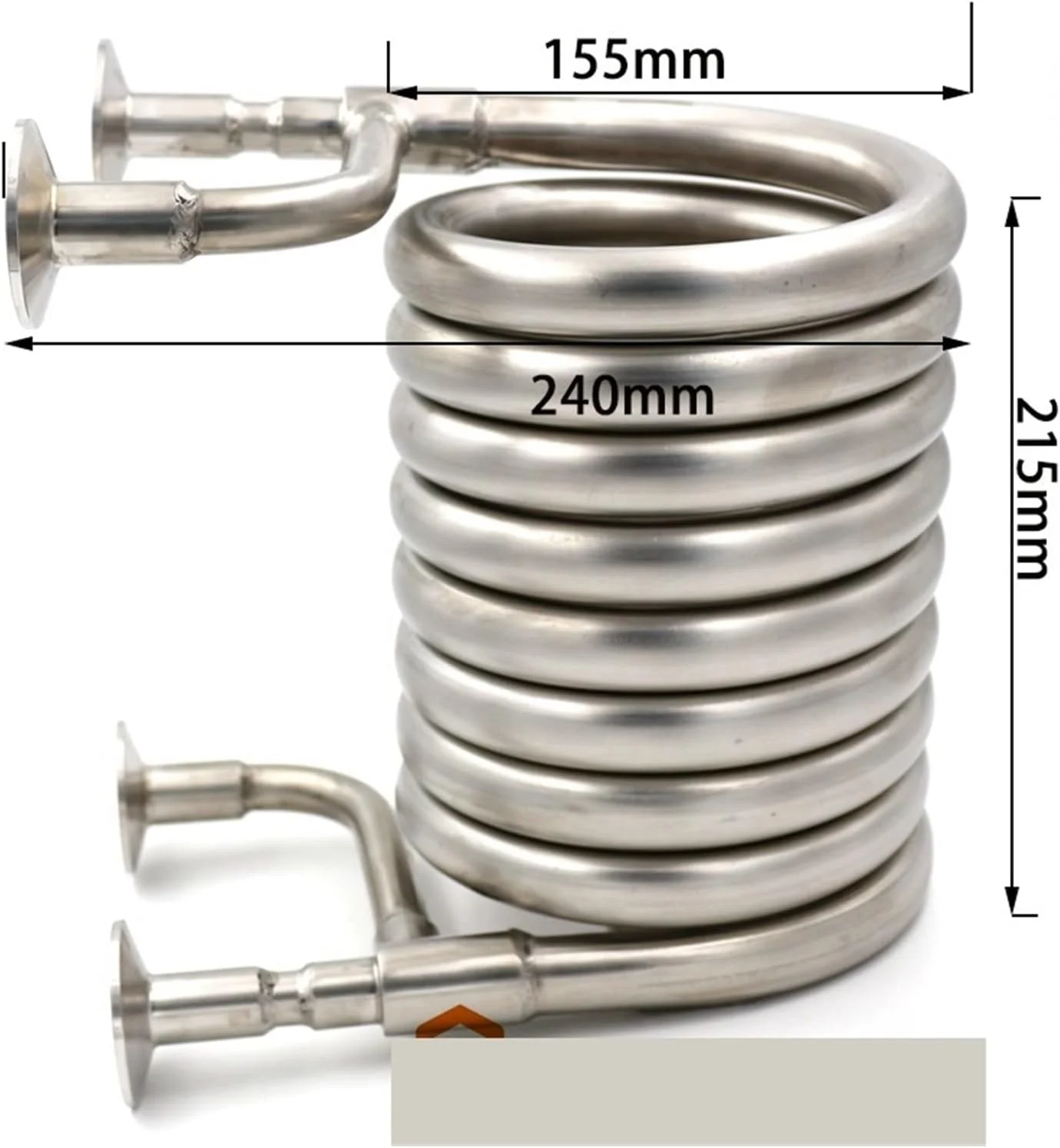 مبدل حرارتی، 1.5 اینچ TC خنک کننده گیاه 304 فولاد ضد زنگ تجهیزات خنک کننده نوشیدنی برای گرمایش از کف، گرمایش آب