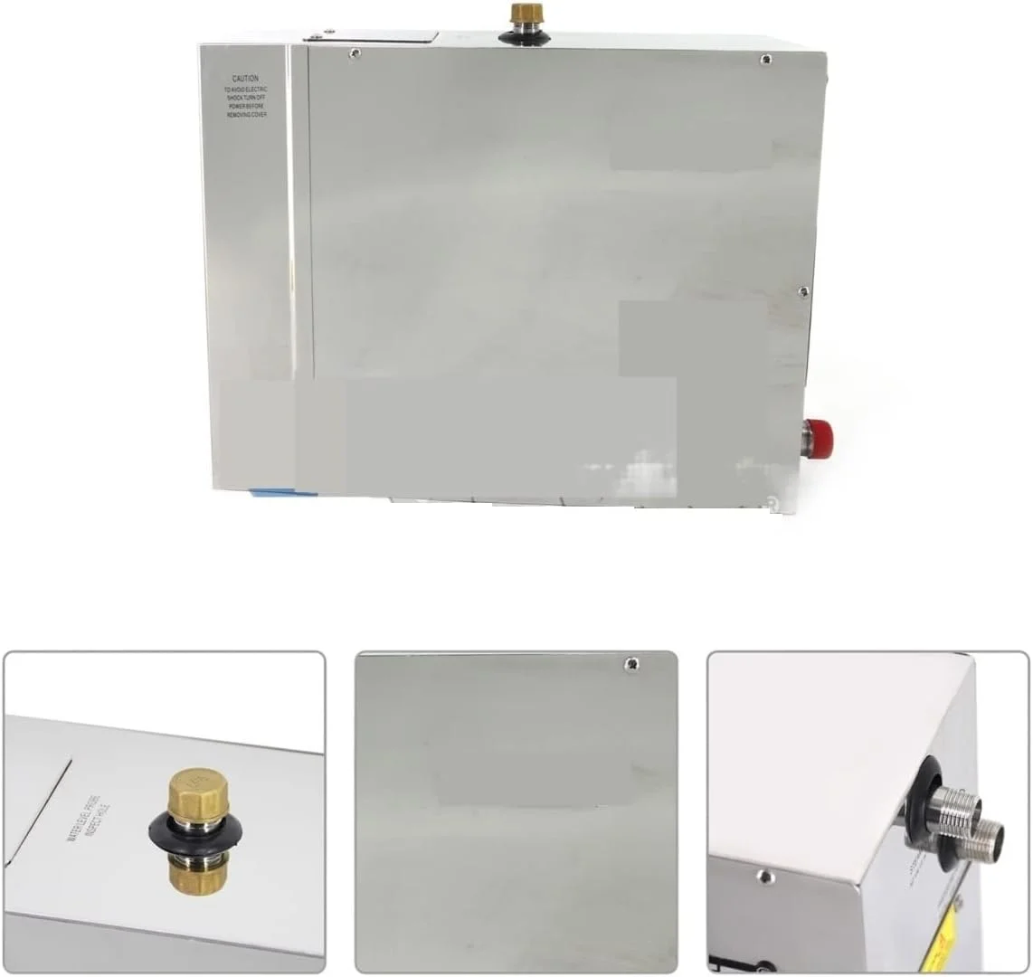 گرمکن استخر و جکوزی 4.5 کیلووات ژنراتور بخار سونا، دستگاه بخار زیبایی ناسان، پوسته استیل ضد زنگ دوش