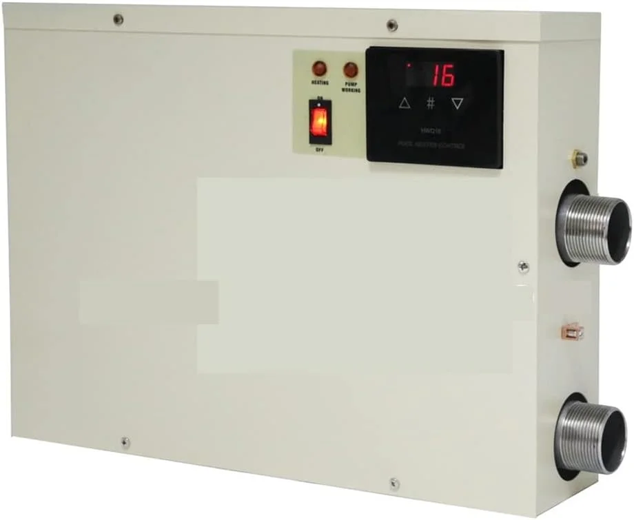 گرمکن استخر و جکوزی 5.5 کیلووات ترموستات بخاری آب دیجیتال با صفحه لمسی ضد آب برای شنا آبگرم گرمکن استخر و جکوزی 5.5 کیلووات ترموستات بخاری آب دیجیتال با صفحه لمسی ضد آب برای شنا آبگرم