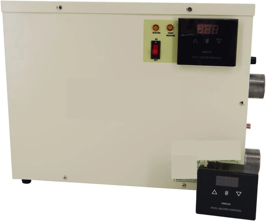 گرمکن استخر و جکوزی 9 کیلووات با صفحه لمسی و ضد آب برای گرمایش شدید استخرها و اسپا