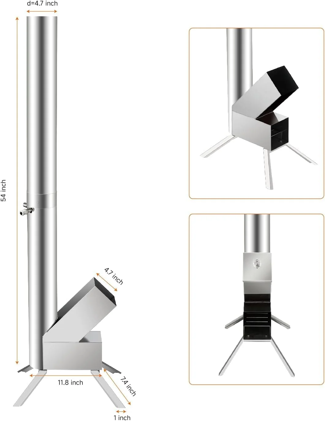 بخاری چوبی استخر Eco Pooltech، پمپ حرارتی استخر با هیزم ساخته شده از تیتانیوم، پمپ حرارتی آب گرم در فضای باز برای استخر کوچک، وان حمام، گرمایش استخر گردابی، اجاق هیزمی