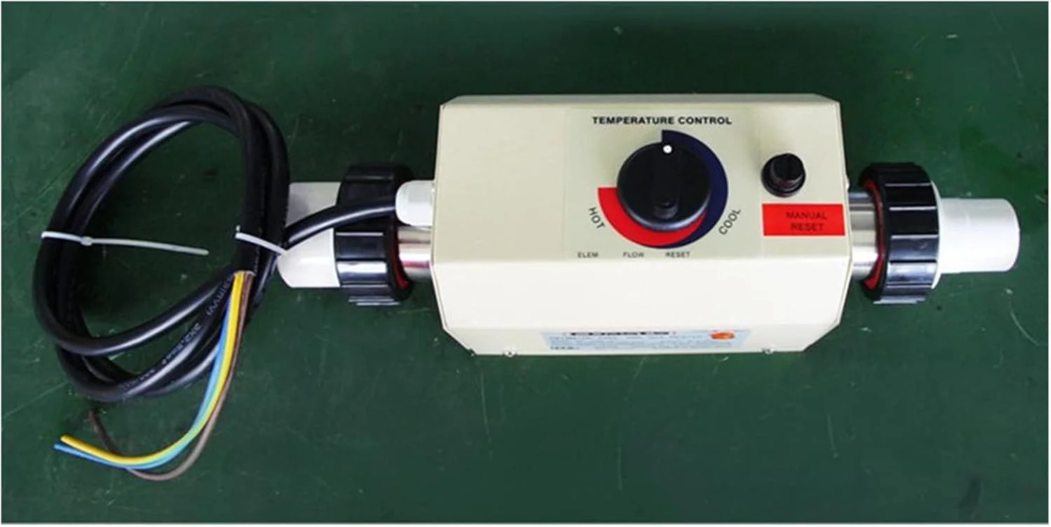 Swimming Training 3KW Electric Water Heater Thermostat SPA Bath Heater Pump,Premium Quality Water Heater Thermostat Swimming Pool Thermostat Portable Pool Heater for Children and Adults Zeenyi