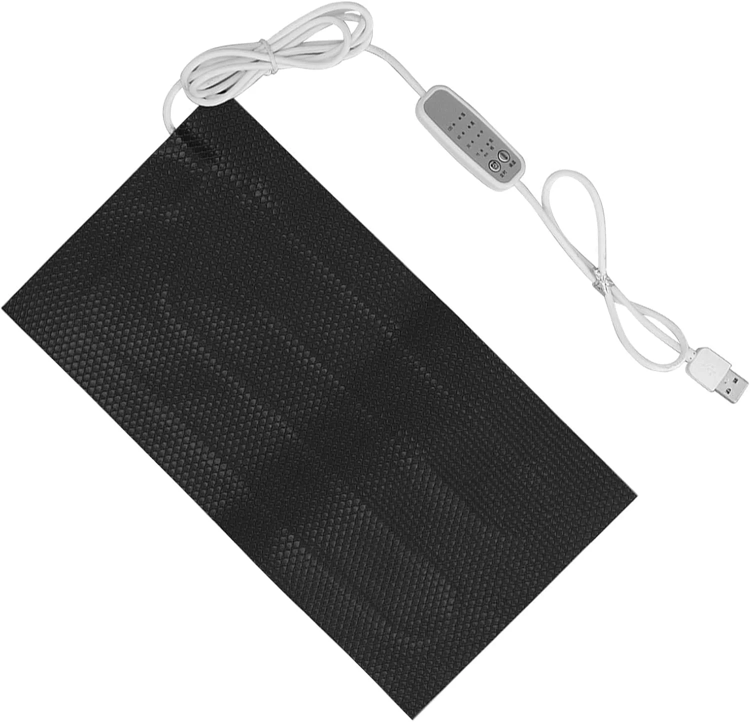 پد گرمایشی USB با قابلیت تنظیم دما، ضد آب، بخاری برقی پارچه ای DC5V (10x20 سانتی متر)