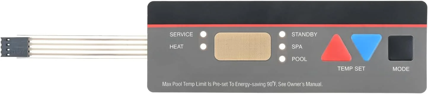 کیت صفحه کلید جایگزین TEENGSE FDXLBKP1930 برای بخاری استخر و آبگرمکن سری H با NOx پایین، صفحه کنترل بخاری استخر، جایگزینی سازگار، مناسب برای مدل های H150FD H200FD H250FD H300FD H350FD H400FD