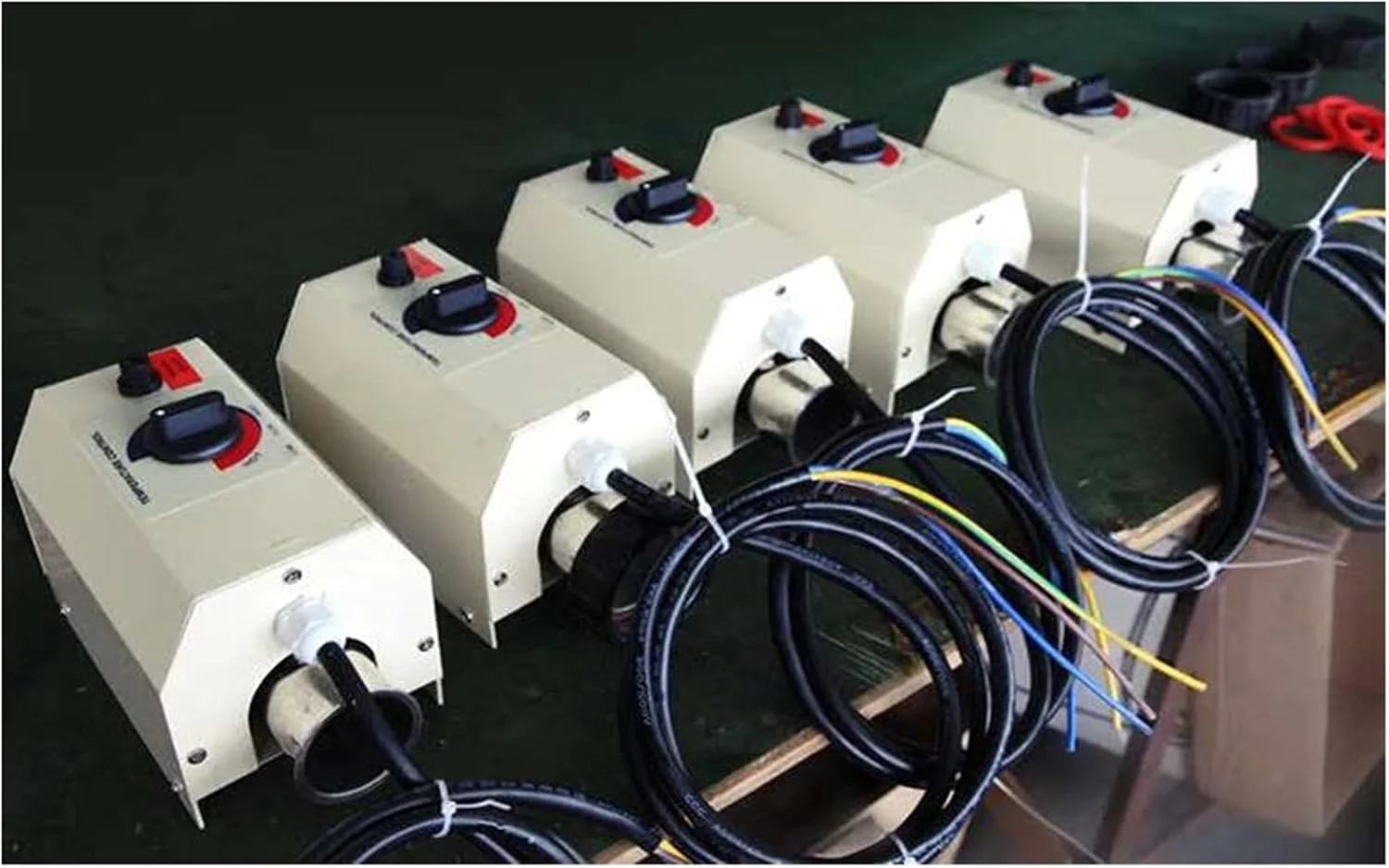 Swimming Training 3KW Electric Water Heater Thermostat SPA Bath Heater Pump,Premium Quality Water Heater Thermostat Swimming Pool Thermostat Portable Pool Heater for Children and Adults Zeenyi