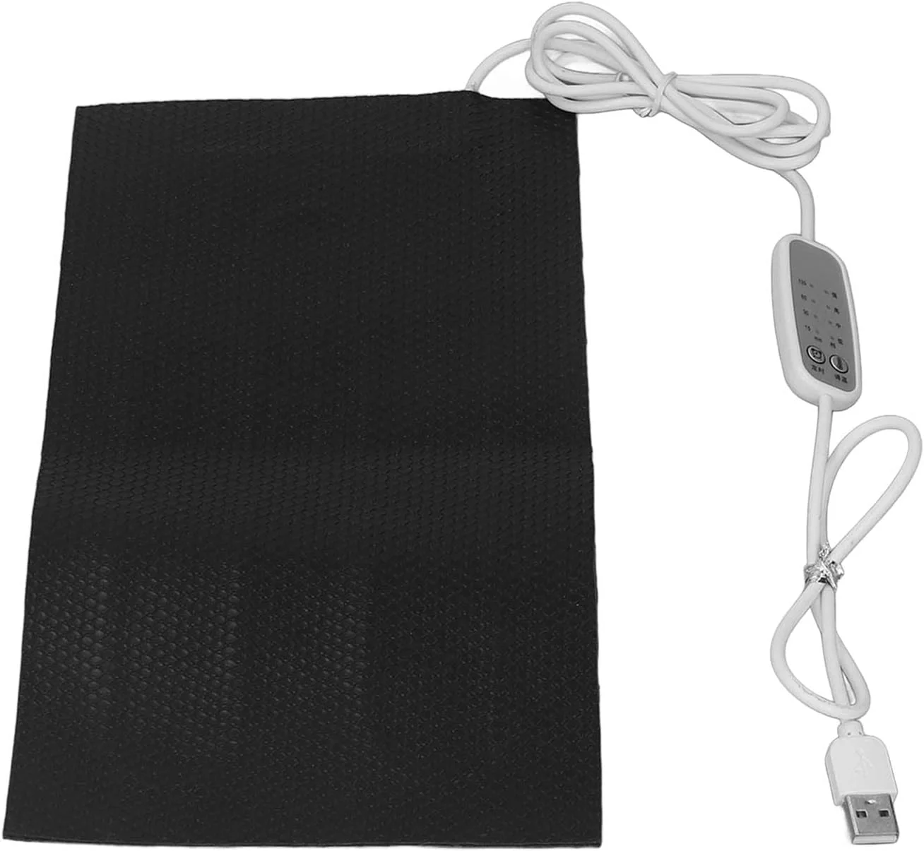 پد گرمایشی USB با قابلیت تنظیم دما، ضد آب، بخاری برقی پارچه ای DC5V (10x20 سانتی متر)
