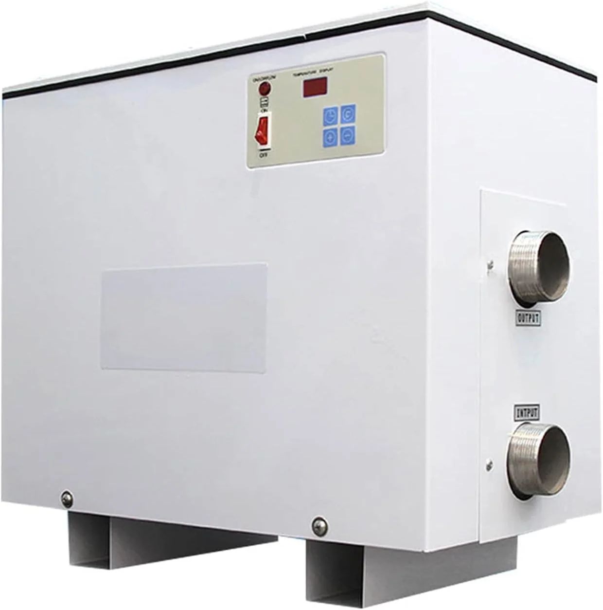 HANZALA بخاری برقی استخر با دمای ثابت 5.5/9/11 کیلووات، تجهیزات ترموستات بخاری استخر، دستگاه گرمایش گردش آب برای کودکان و بزرگسالان (9 کیلووات 220 ولت) HANZALA بخاری برقی استخر با دمای ثابت 5.5/9/11 کیلووات، تجهیزات ترموستات بخاری استخر، دستگاه گرمایش گردش آب برای کودکان و بزرگسالان (9 کیلووات 220 ولت)