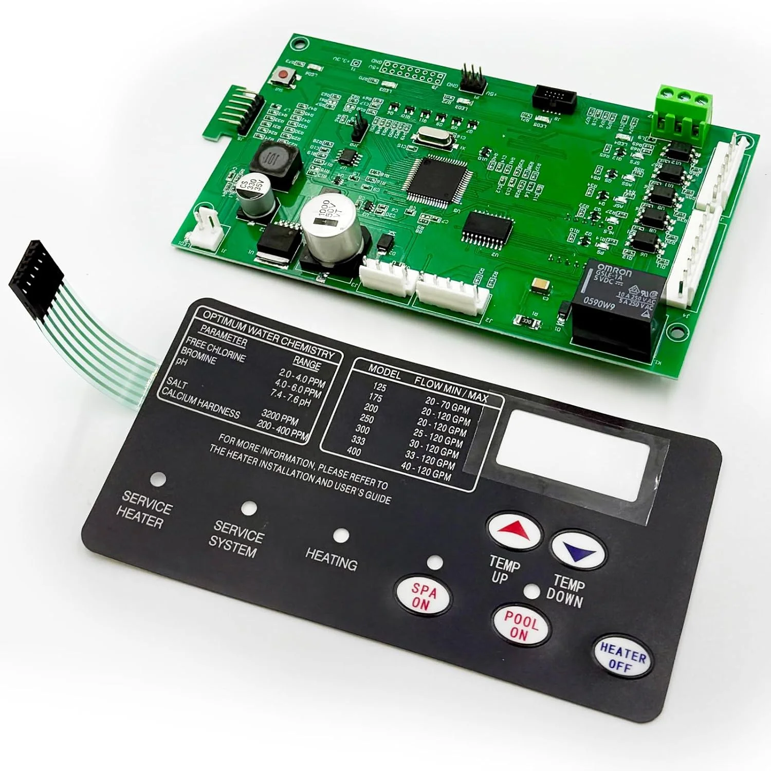 برد کنترل ارتقا یافته اصلی 42002-0007S به همراه پد سوئیچ 472610Z برای Pentair MasterTemp 200/250/300/400 و Sta-Rite Max-E-Therm SR200/SR333/SR400NA یا HD 460805 ،461105 برد کنترل جایگزین برد کنترل ارتقا یافته اصلی 42002-0007S به همراه پد سوئیچ 472610Z برای Pentair MasterTemp 200/250/300/400 و Sta-Rite Max-E-Therm SR200/SR333/SR400NA یا HD 460805 ،461105 برد کنترل جایگزین