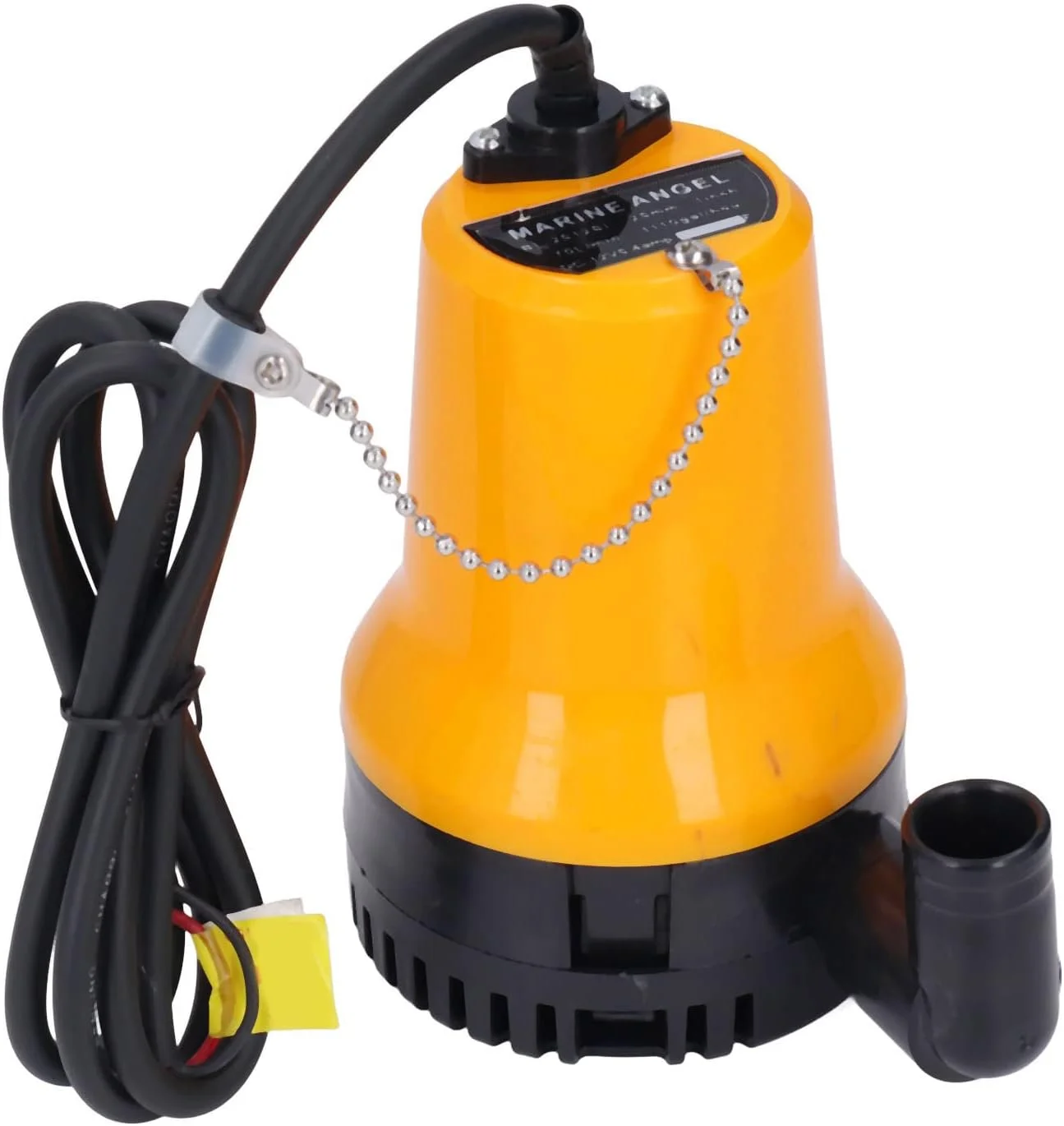 پمپ آب تله، 70 لیتر در دقیقه 5400 دور در دقیقه 45 وات ارتفاع 4 متر پمپ شناور DC 12 ولت پمپ غوطه ور پمپ آب کاربردی با پروانه تک مرحله ای، پوشش توری قابل جابجایی برای آکواریوم ماهی قایق حوض استخر آبگرم کاروان RV