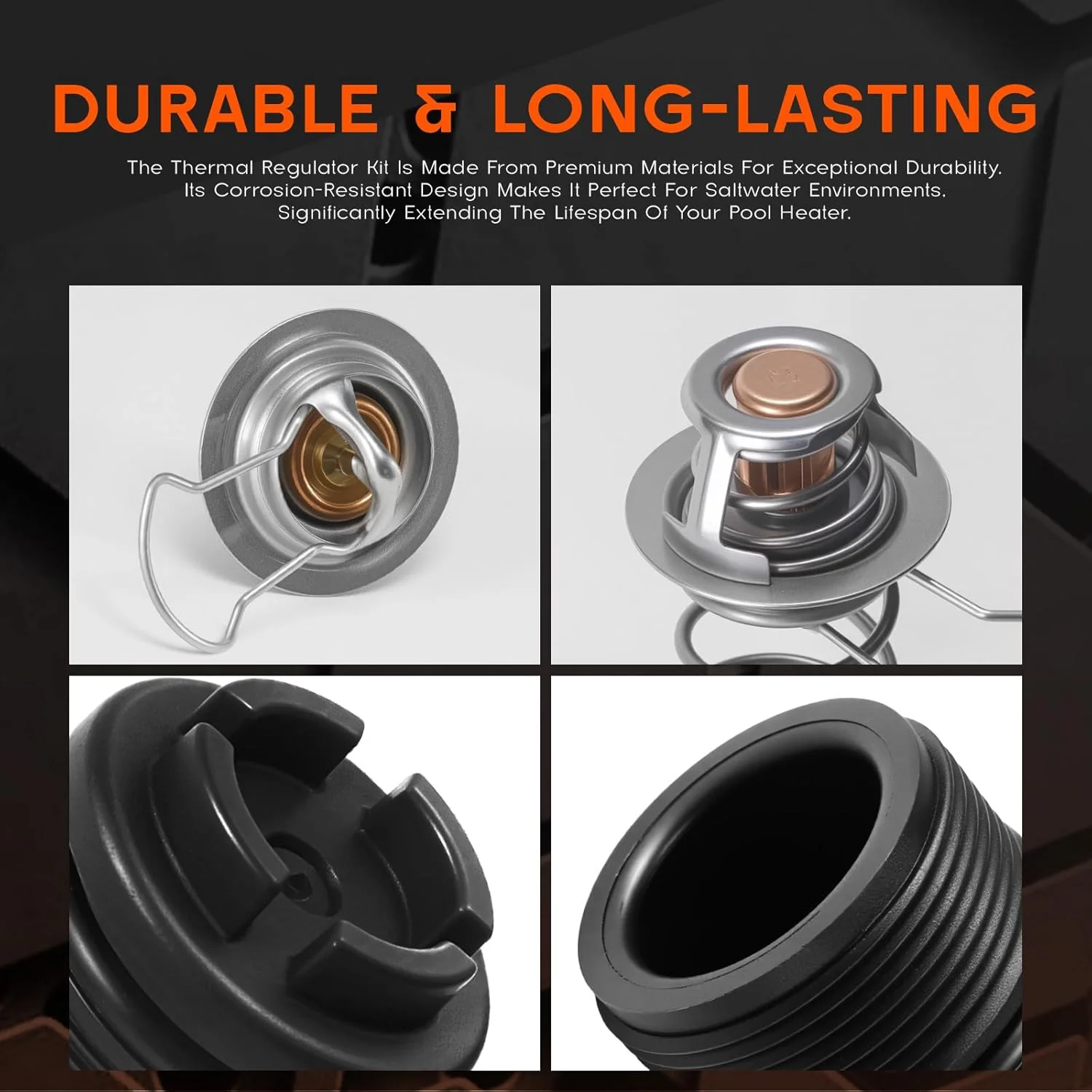 کیت تنظیم کننده حرارتی سازگار با گرمکن های استخر Pentair MasterTemp 400/250/125/200/300/333 و Sta-Rite SR200/SR333/SR400، جایگزین #77707-0010، 38000-0007S – مقاوم