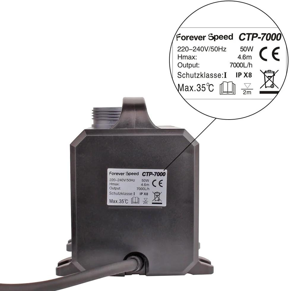 پمپ آب فوق العاده اکو Forever Speed، پمپ فیلتر استخر صرفه جویی در انرژی، پمپ جریان استخر کوی (3000-12000 لیتر در ساعت) 7000 لیتر در ساعت