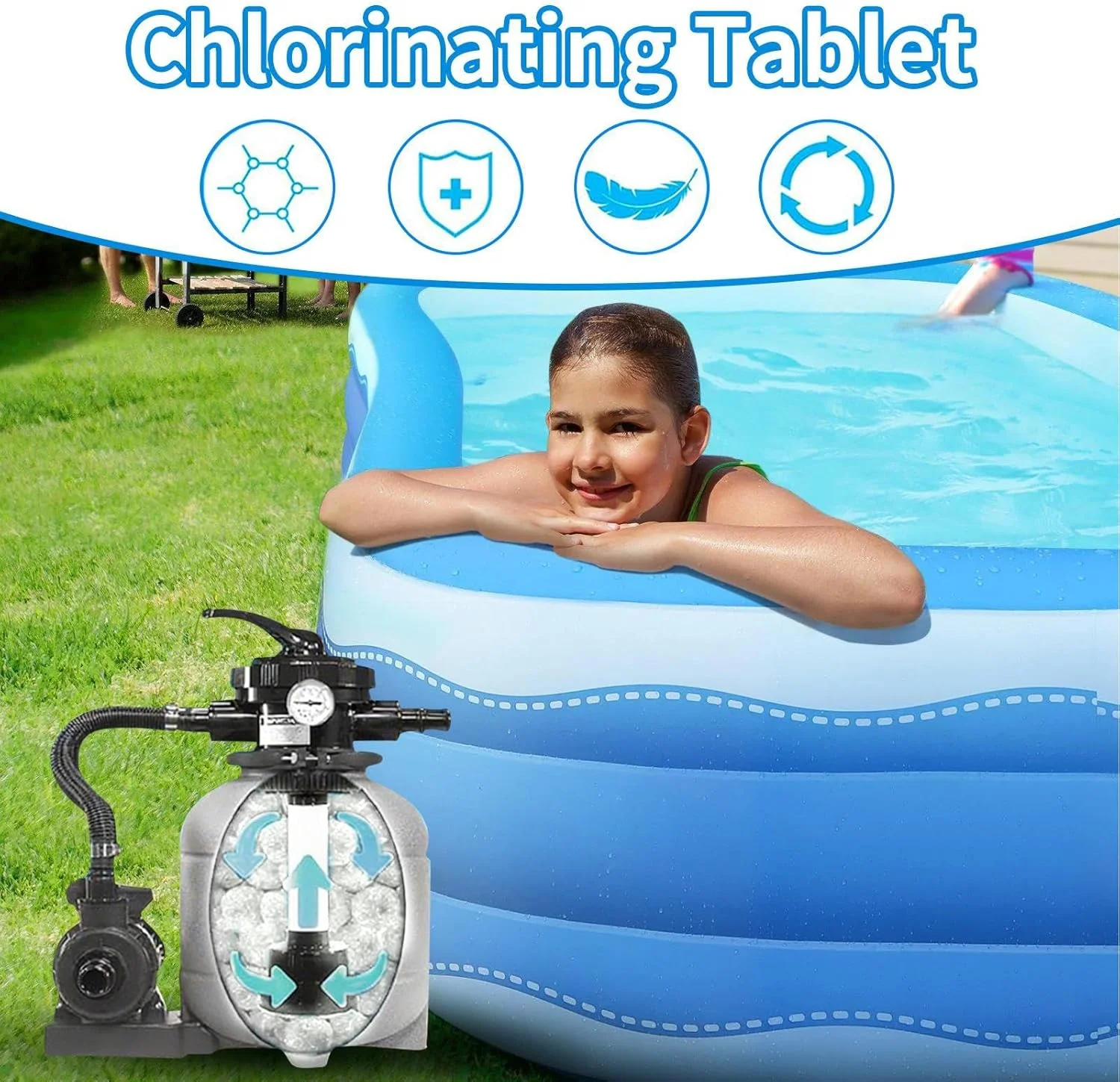 توپ های فیلتر استخر 38-40 عددی، توپ فیلتر برای استخرها، توپ فیلتر استخر برای پمپ فیلتر شنی، سیستم های فیلتر شنی استخر، توپ های رسانه ای فیبر استخر قابل استفاده مجدد