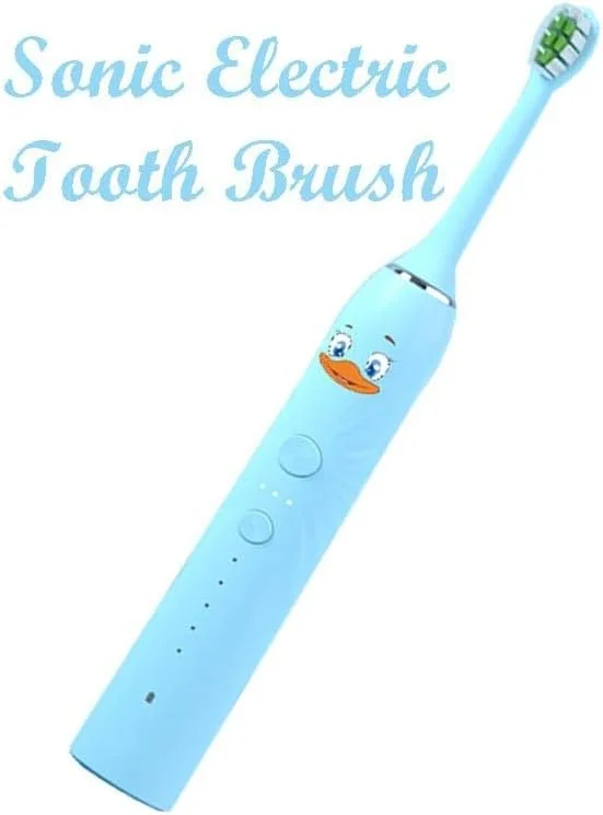 مسواک برقی کودکانه NKX فوق العاده نرم ضد آب، ابزار تمیز کننده دندان با باتری (4 سری)