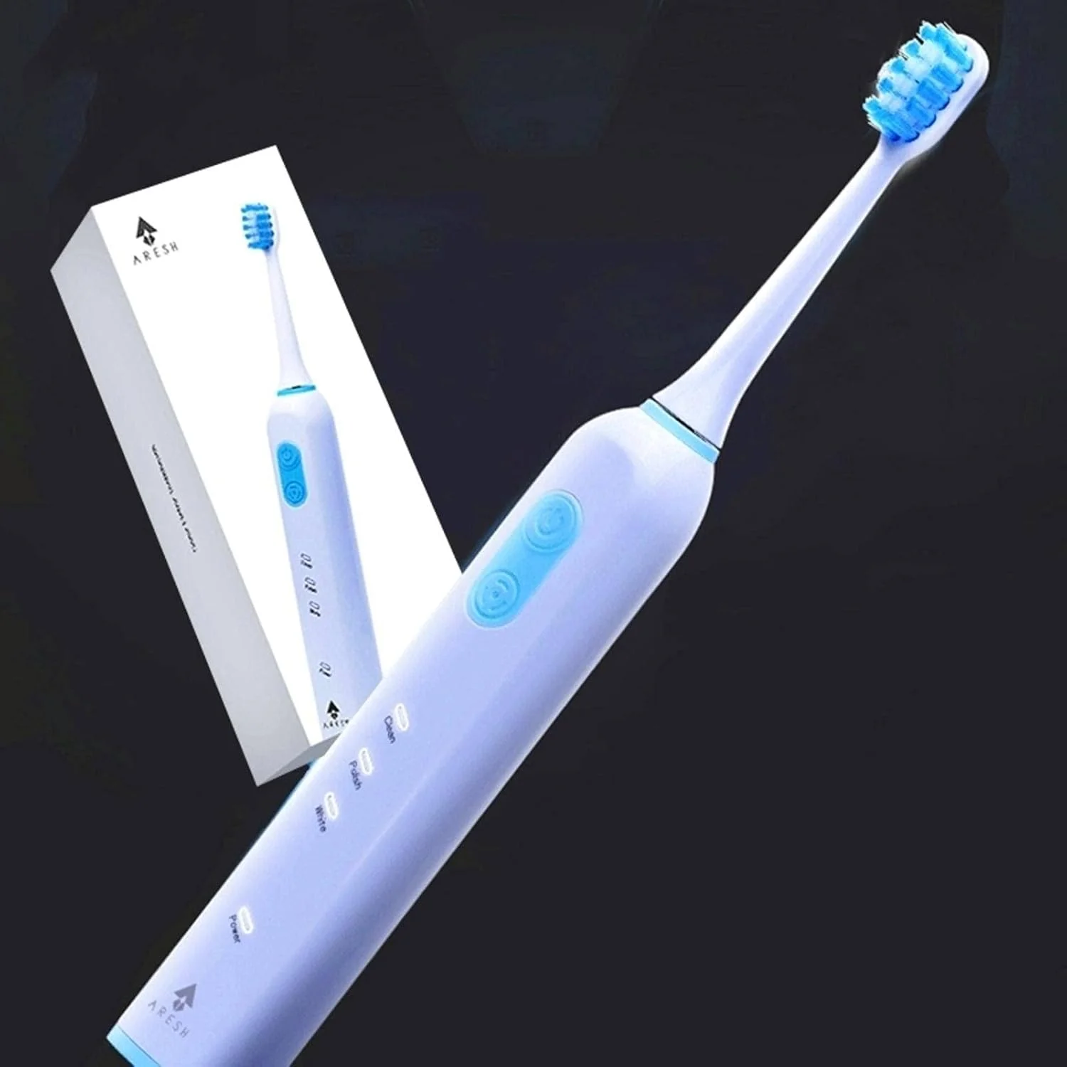 مسواک برقی سونیک NC Apiyoo مدل A2، هوشمند، قابل شارژ، 3 حالت، سفید خالص، تایمر بزرگسال، برس اولتراسونیک اتوماتیک I P X7