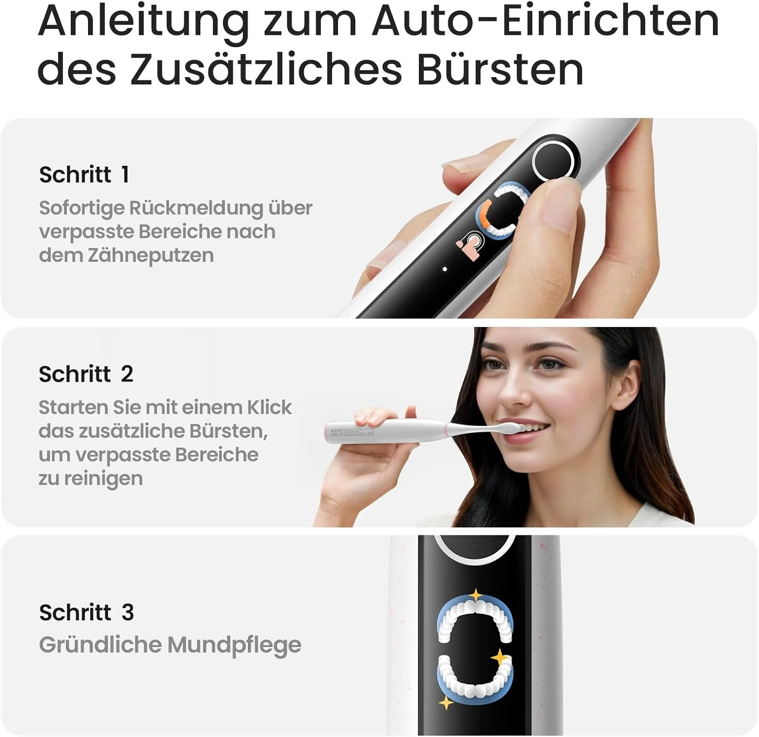 مسواک برقی اوکلین X Lite رنگ خاکستری