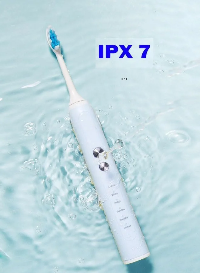 مسواک برقی NKX فوق العاده نرم و ضد آب، ابزار تمیز کننده دندان با باتری و دارای 4 سر مختلف