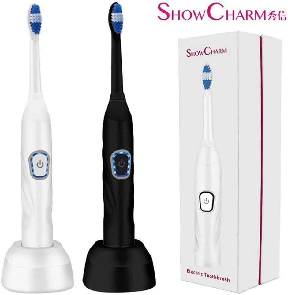 مسواک برقی A-N مناسب آقایان و بانوان، مسواک برقی التراسونیک قابل شارژ و ضد آب (رنگ: سفید)