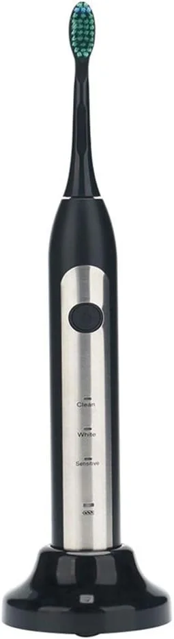 مسواک برقی سونیک هوشمند ضد آب با شارژ القایی سفارشی دندان بزرگسال A-N (رنگ: مشکی)