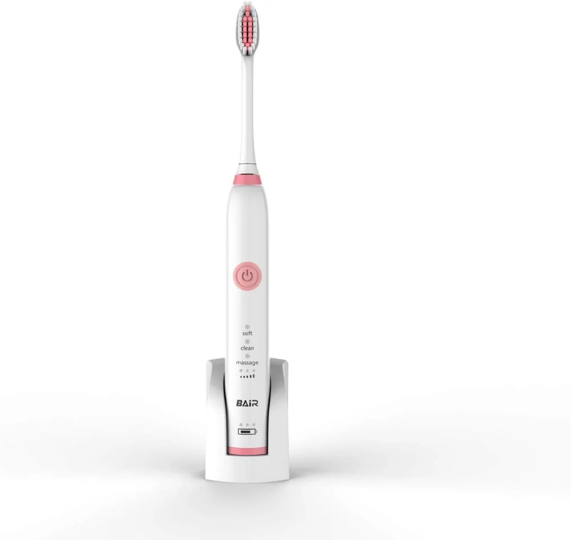 مسواک برقی A-N، مسواک هوشمند، شارژ القایی، مناسب زوج های بزرگسال، مسواک ارتقا یافته (رنگ: صورتی)