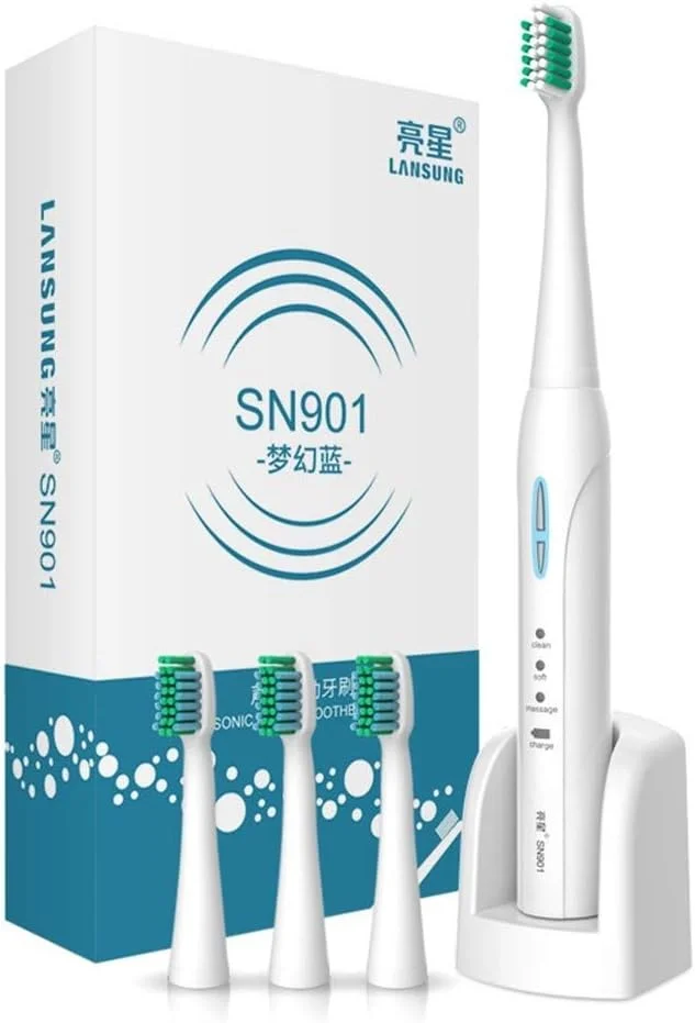 مسواک برقی بزرگسال A-N با شارژ القایی، مسواک برقی التراسونیک (رنگ: آبی)