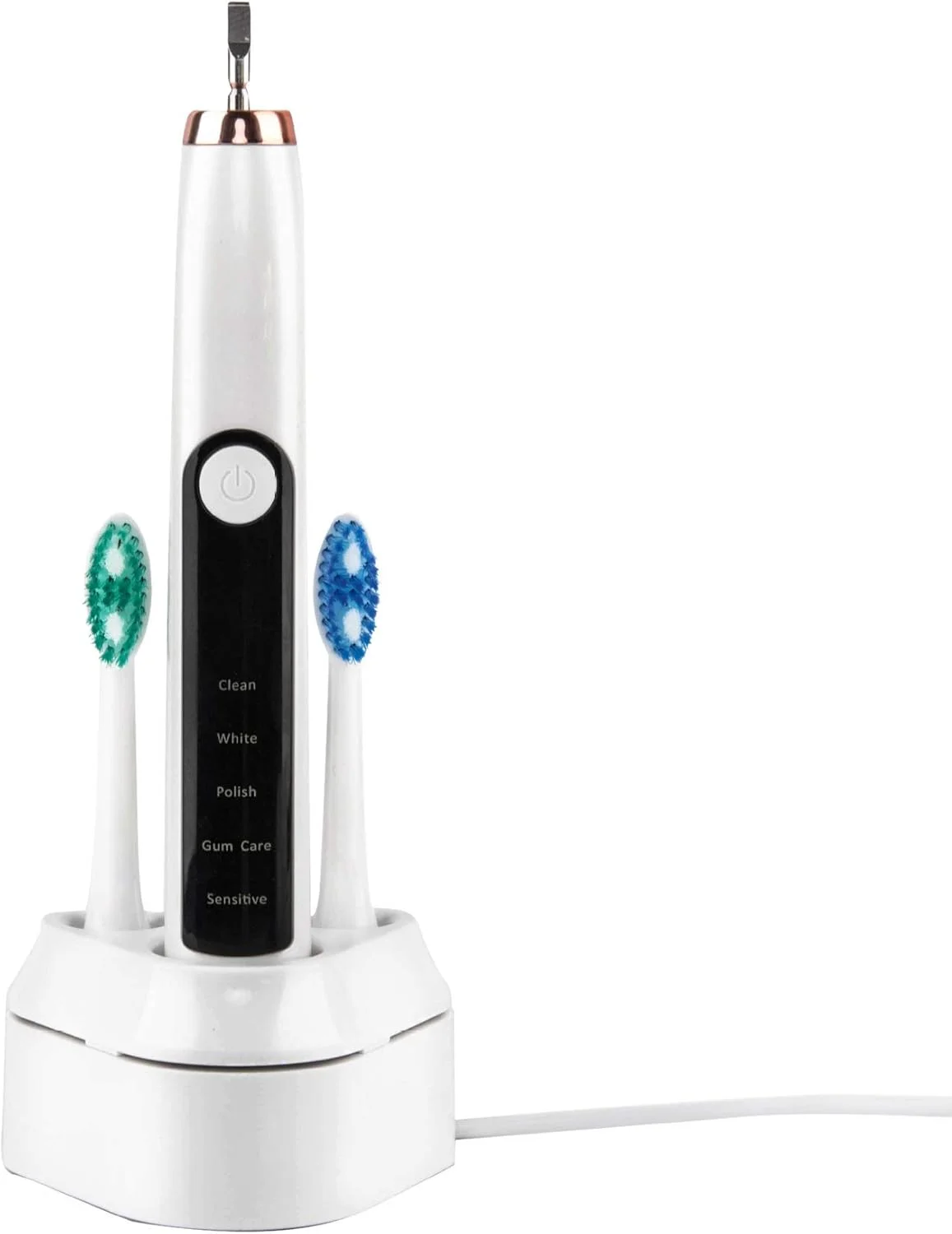 مسواک برقی بزرگسال A-N، شارژ القایی خانگی، مسواک اولتراسونیک (رنگ: سفید)