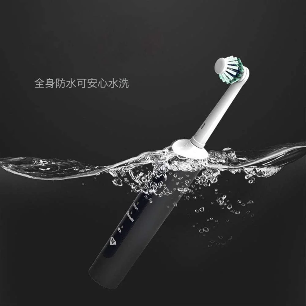 مسواک برقی شارژی ضد آب بزرگسال A-N، دارای اپلیکیشن هوشمند و سر برس چرخشی 360 درجه، مدل های زوجی (رنگ: صورتی)